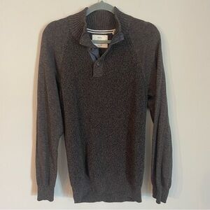 Original Weatherproof Vintage Men’s 100% Cotton Sweater Tricol Charcoal Size L